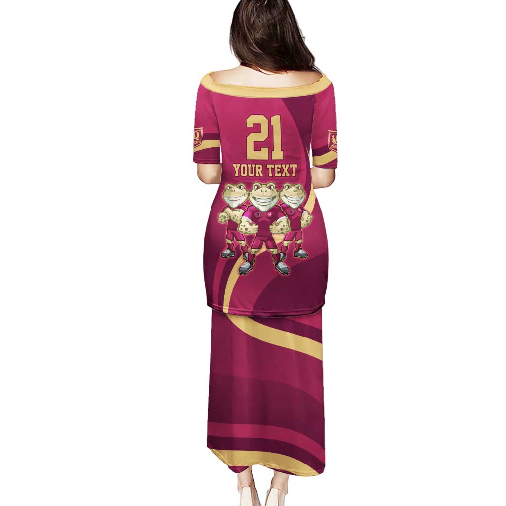 Custom QLD Maroons Cane Toad Puletasi Queensland Origin No3