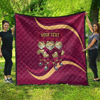 Custom QLD Maroons Cane Toad Quilt Queensland Origin No3