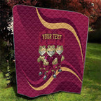 Custom QLD Maroons Cane Toad Quilt Queensland Origin No3