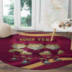 Custom QLD Maroons Cane Toad Round Carpet Queensland Origin No3