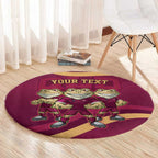 Custom QLD Maroons Cane Toad Round Carpet Queensland Origin No3