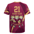 Custom QLD Maroons Cane Toad Rugby Jersey Queensland Origin No3