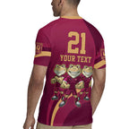 Custom QLD Maroons Cane Toad Rugby Jersey Queensland Origin No3