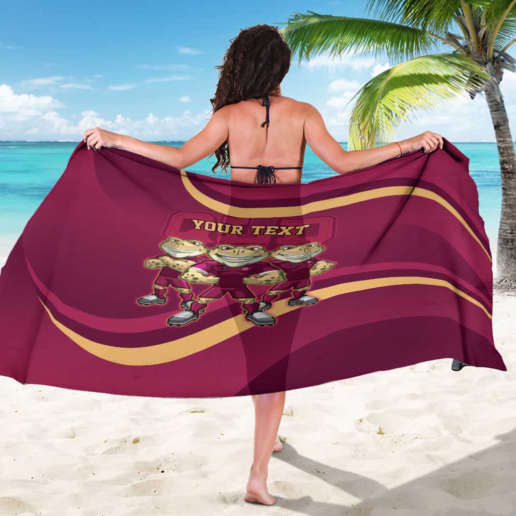 Custom QLD Maroons Cane Toad Sarong Queensland Origin No3