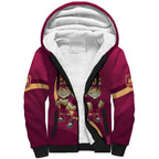 Custom QLD Maroons Cane Toad Sherpa Hoodie Queensland Origin No3