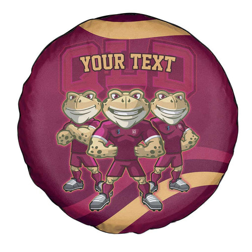 Custom QLD Maroons Cane Toad Spare Tire Cover Queensland Origin No3