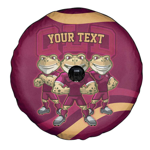 Custom QLD Maroons Cane Toad Spare Tire Cover Queensland Origin No3