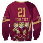 Custom QLD Maroons Cane Toad Sweatshirt Queensland Origin No3