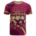 Custom QLD Maroons Cane Toad T Shirt Queensland Origin No3