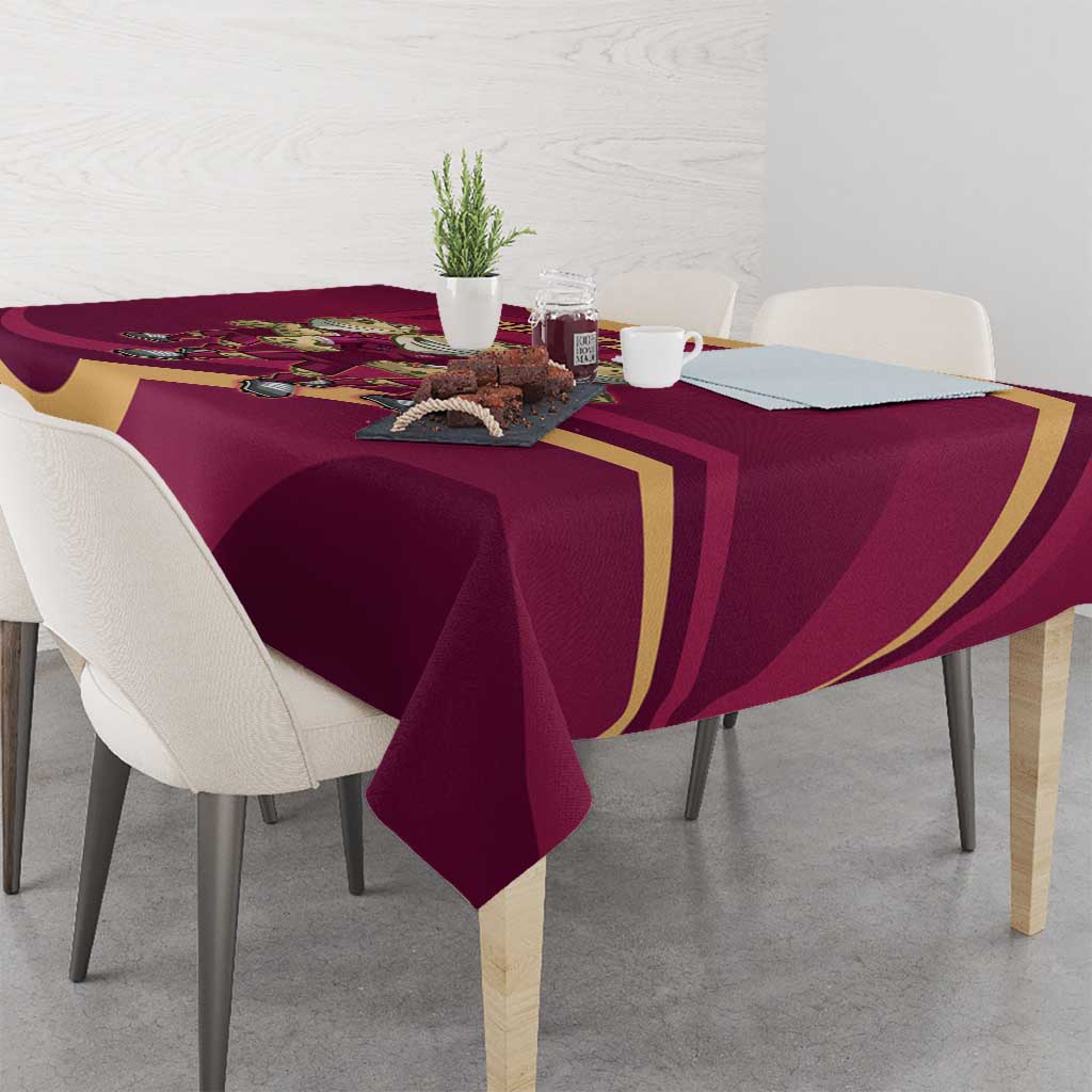 Custom QLD Maroons Cane Toad Tablecloth Queensland Origin No3