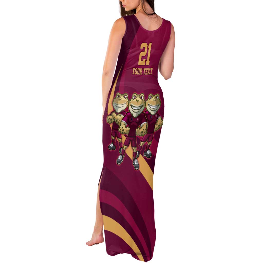 Custom QLD Maroons Cane Toad Tank Maxi Dress Queensland Origin No3