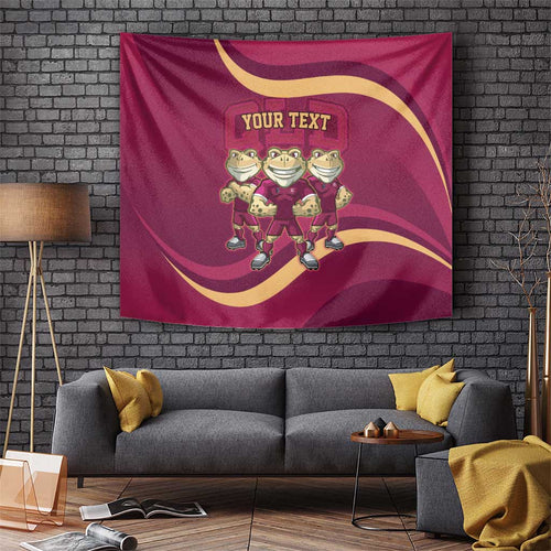 Custom QLD Maroons Cane Toad Tapestry Queensland Origin No3