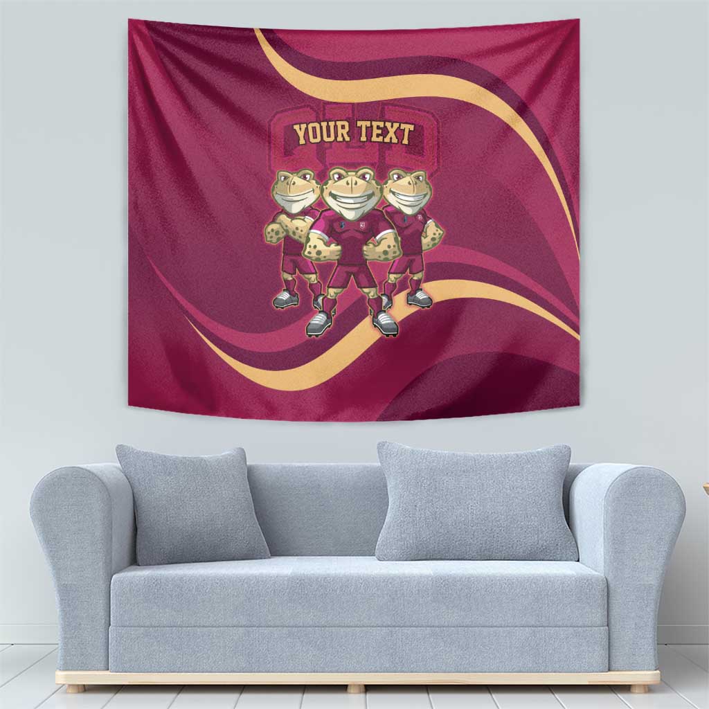 Custom QLD Maroons Cane Toad Tapestry Queensland Origin No3