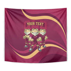Custom QLD Maroons Cane Toad Tapestry Queensland Origin No3