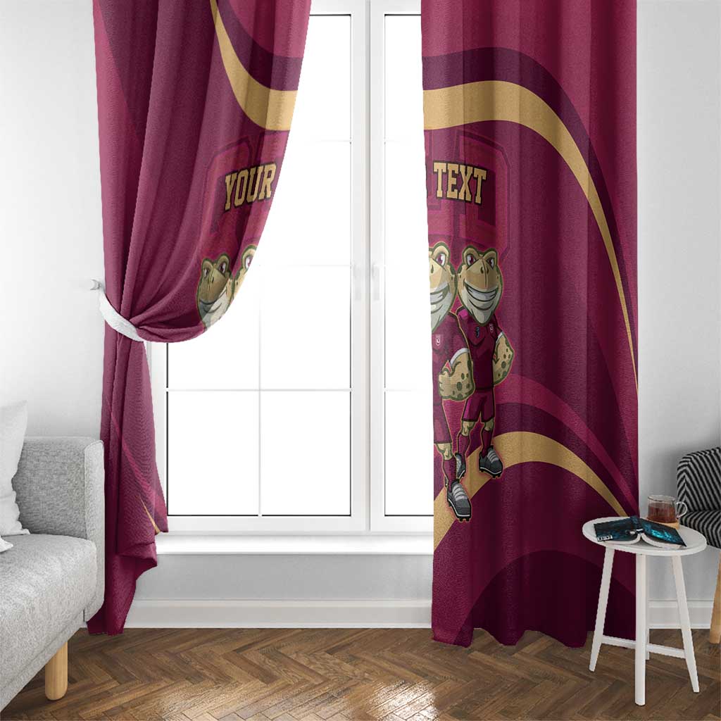 Custom QLD Maroons Cane Toad Window Curtain Queensland Origin No3