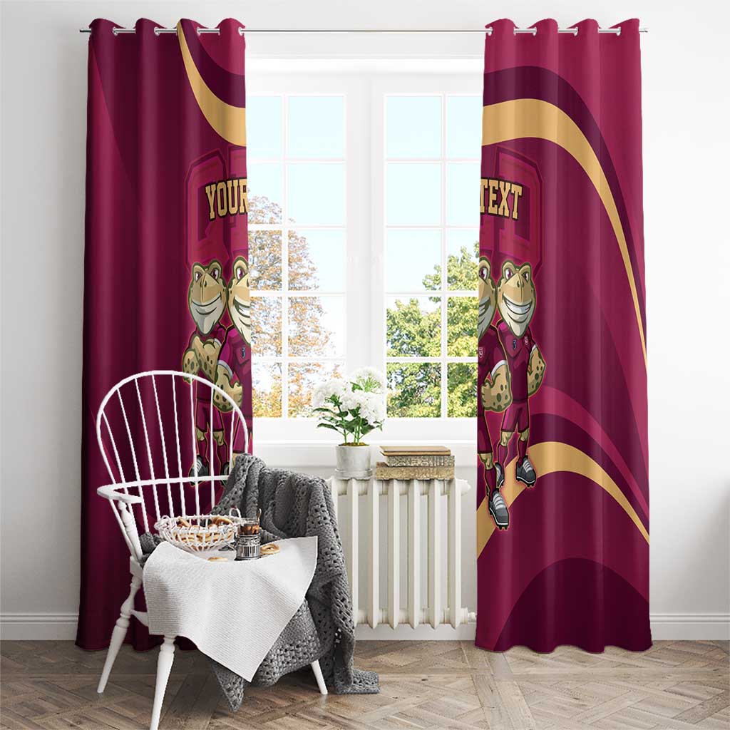 Custom QLD Maroons Cane Toad Window Curtain Queensland Origin No3