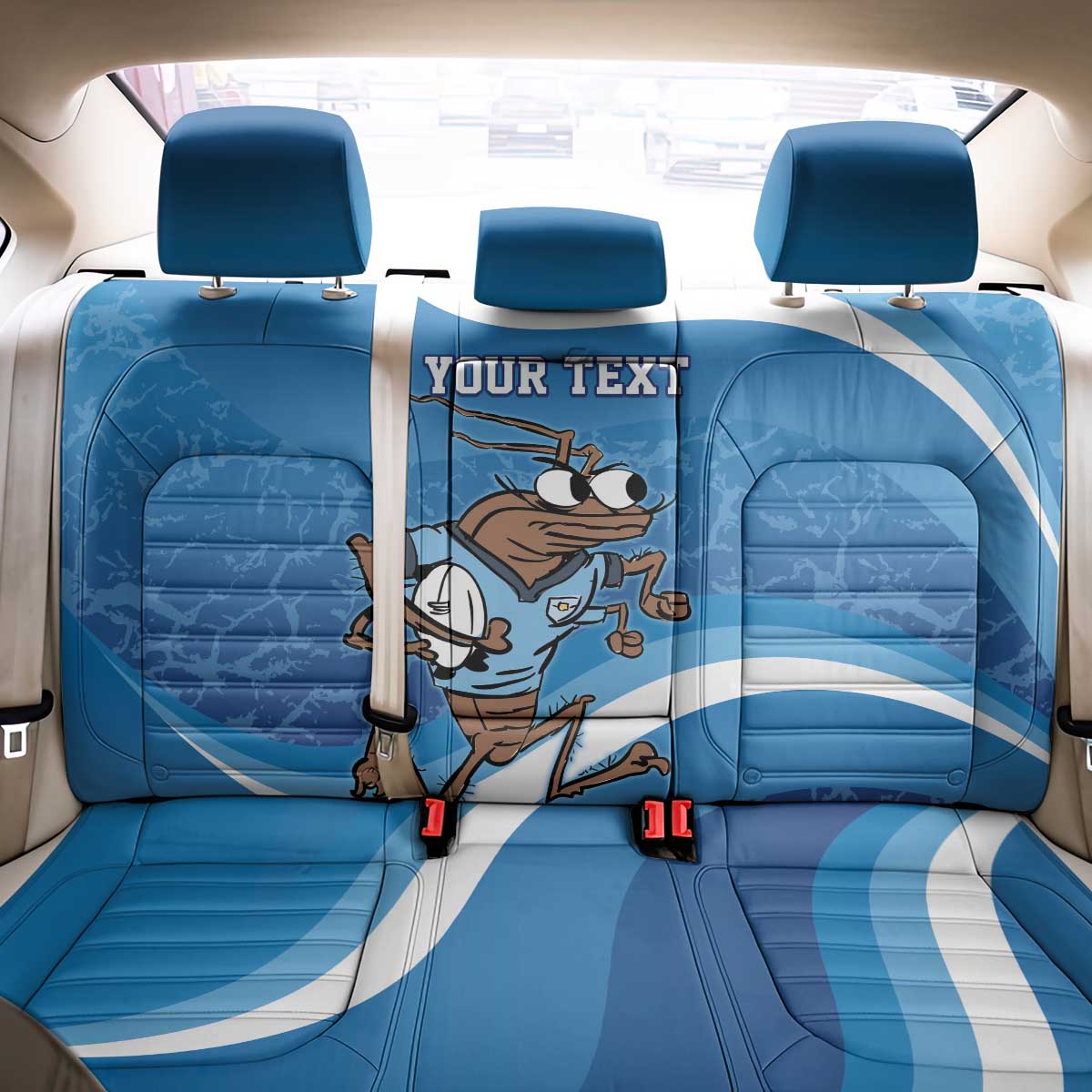 Custom NSW Cockroaches Blues Back Car Seat Cover New South Wales Origin No1