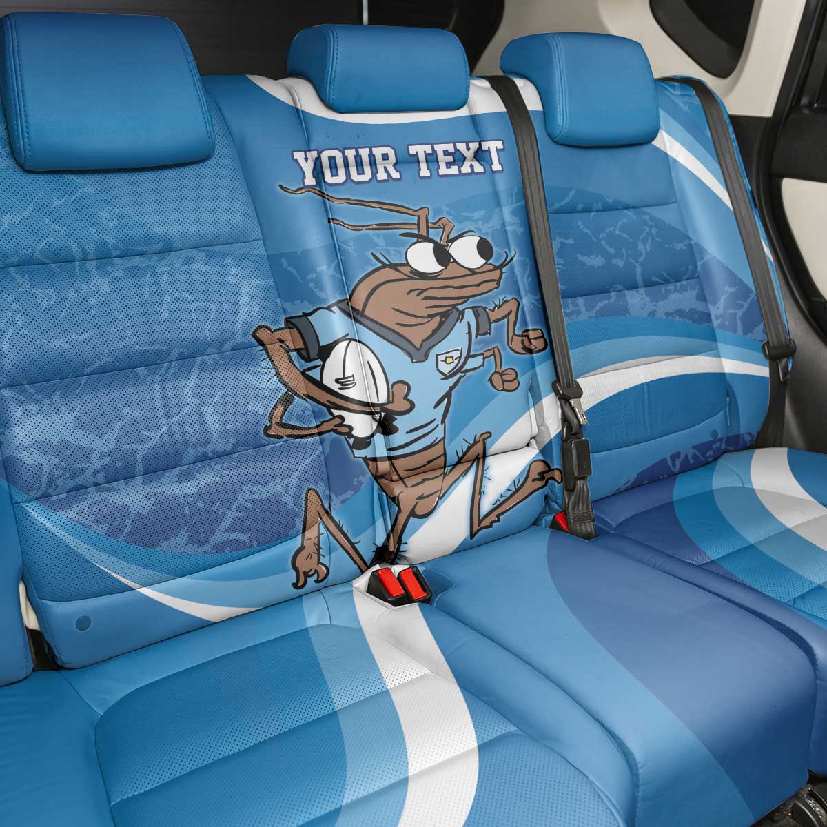 Custom NSW Cockroaches Blues Back Car Seat Cover New South Wales Origin No1