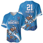 Custom NSW Cockroaches Blues Baseball Jersey New South Wales Origin No1