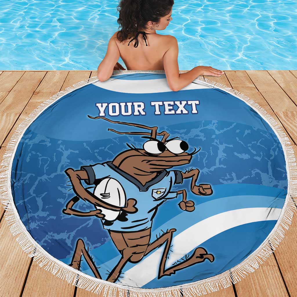 Custom NSW Cockroaches Blues Beach Blanket New South Wales Origin No1