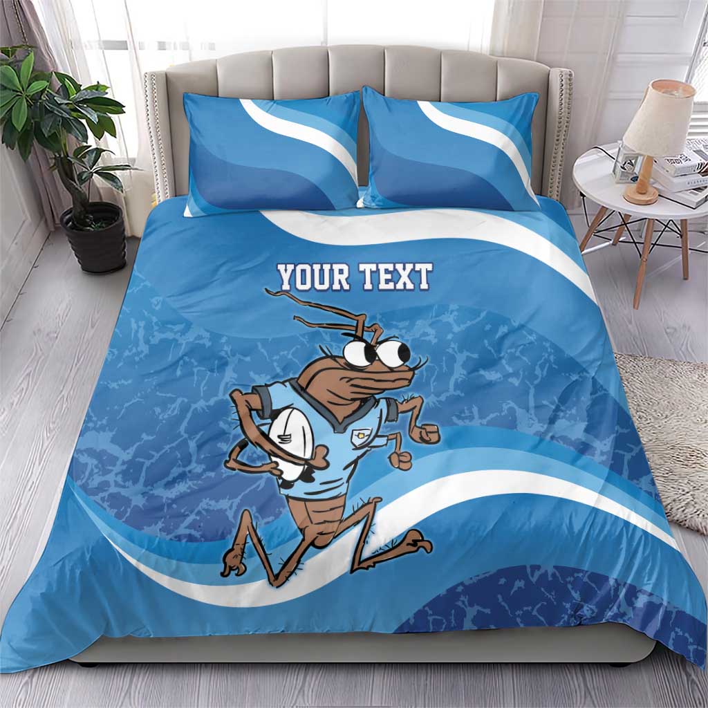 Custom NSW Cockroaches Blues Bedding Set New South Wales Origin No1