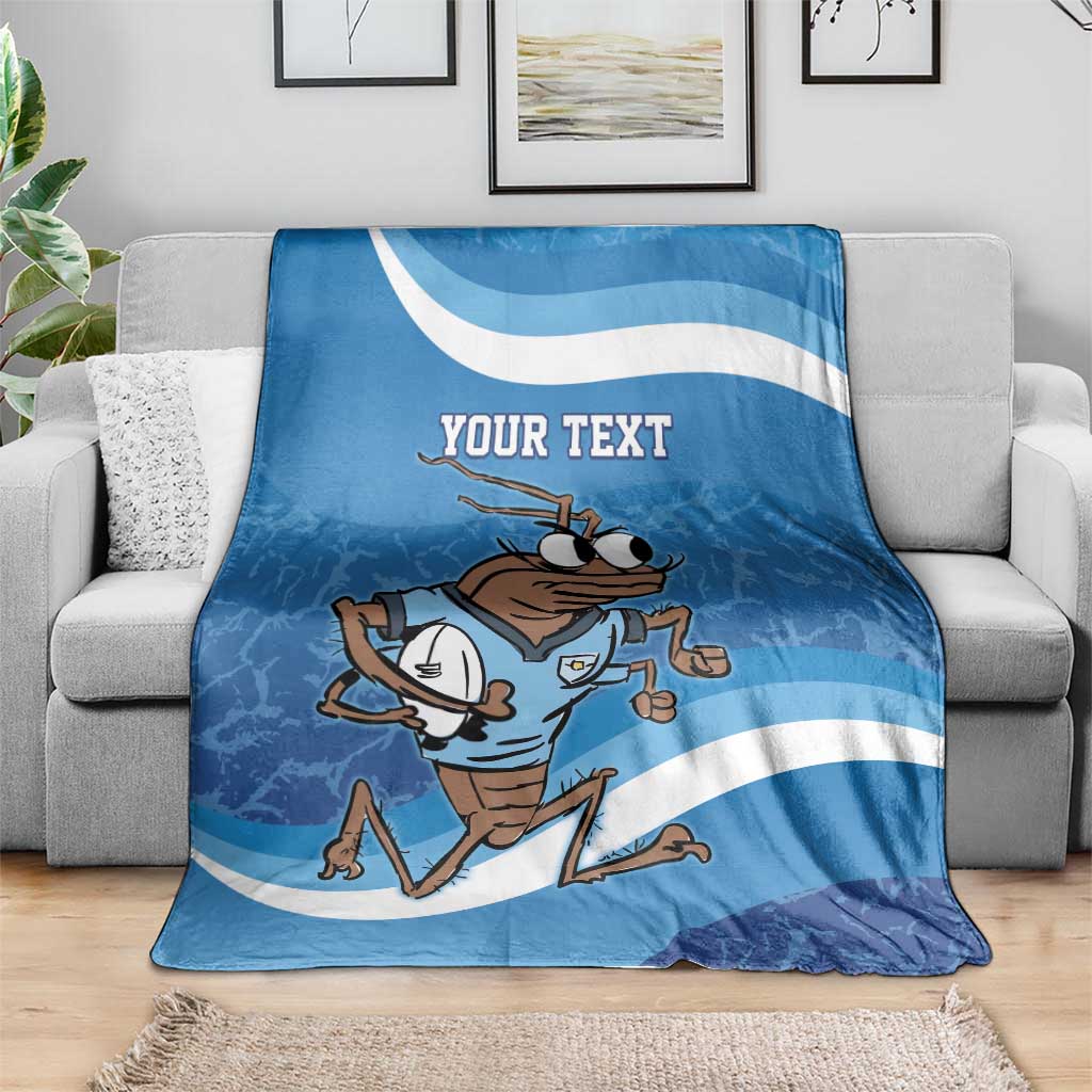 Custom NSW Cockroaches Blues Blanket New South Wales Origin No1