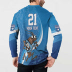 Custom NSW Cockroaches Blues Button Sweatshirt New South Wales Origin No1