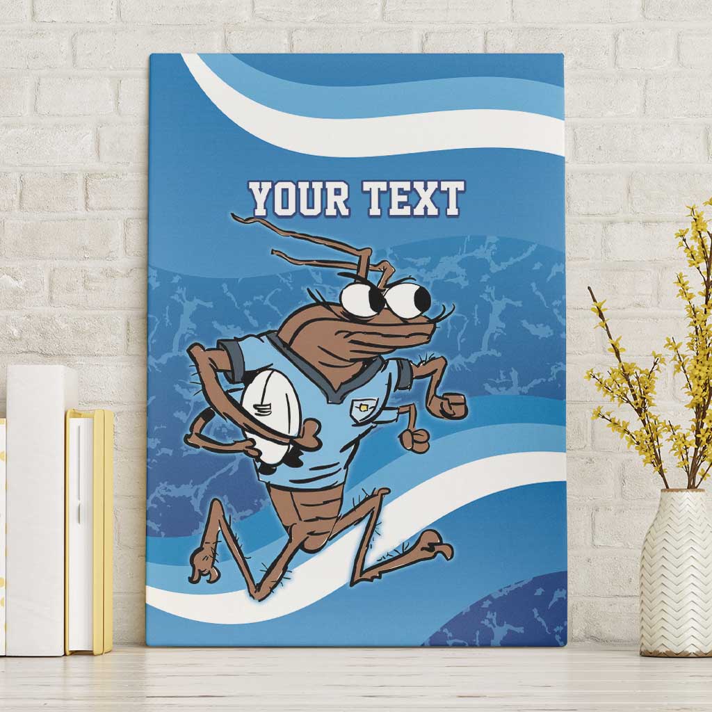 Custom NSW Cockroaches Blues Canvas Wall Art New South Wales Origin No1
