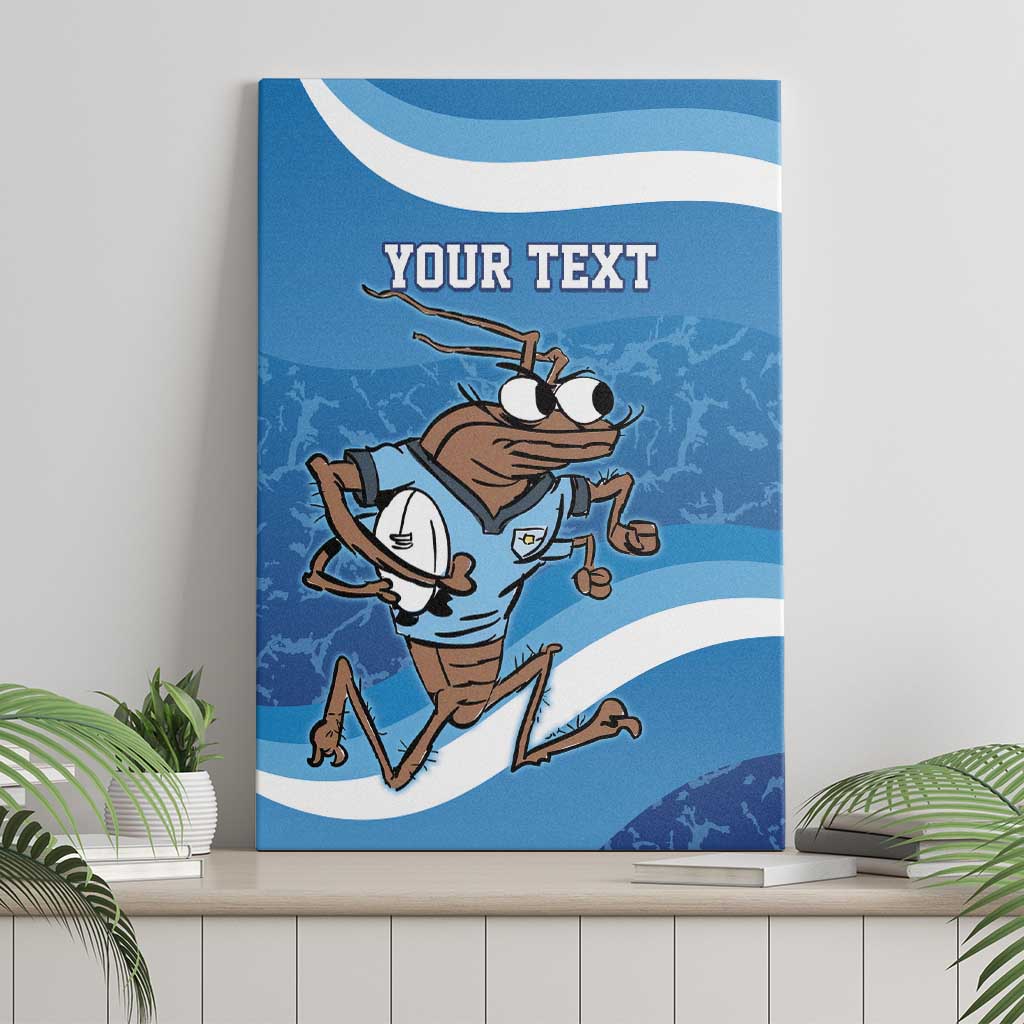 Custom NSW Cockroaches Blues Canvas Wall Art New South Wales Origin No1