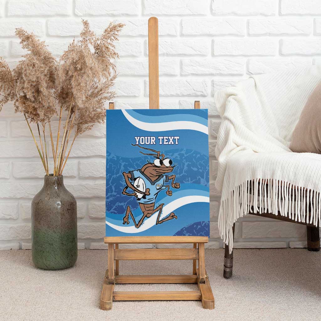Custom NSW Cockroaches Blues Canvas Wall Art New South Wales Origin No1