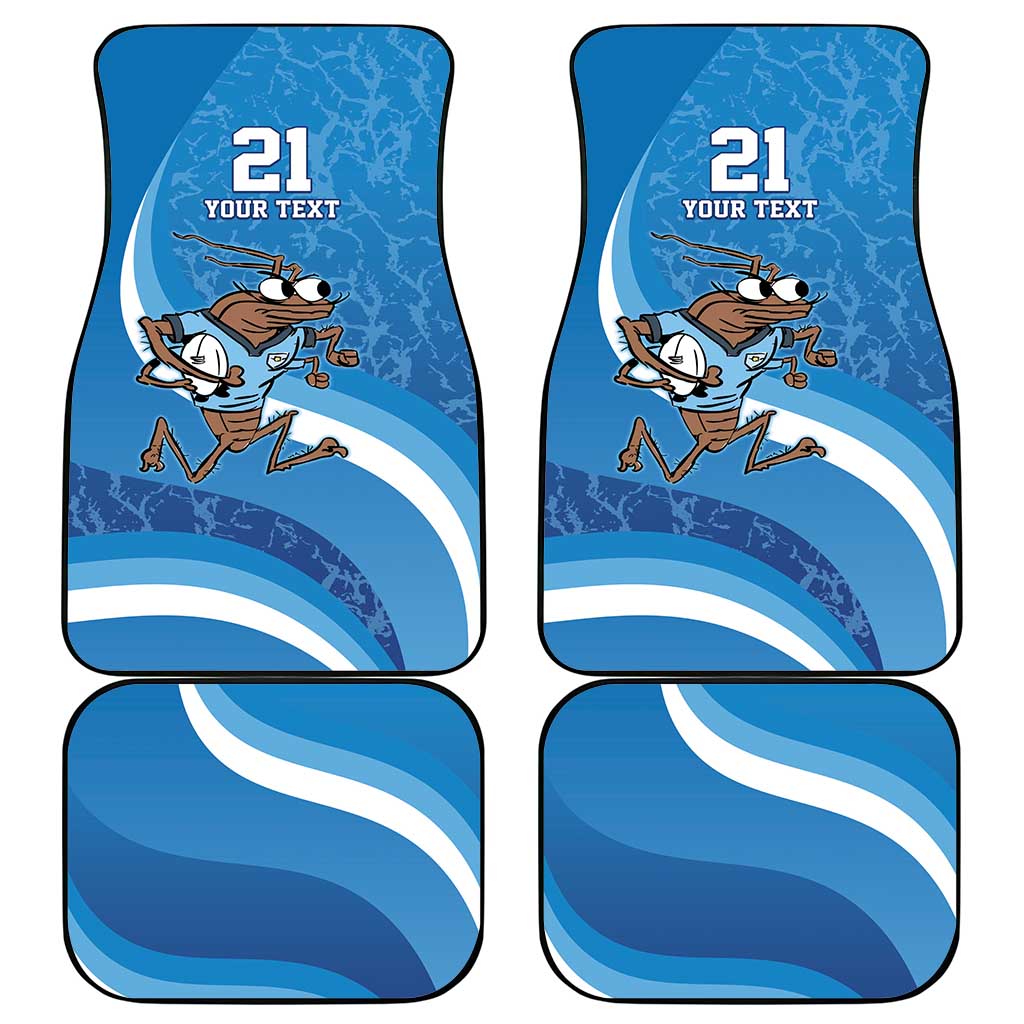 Custom NSW Cockroaches Blues Car Mats New South Wales Origin No1