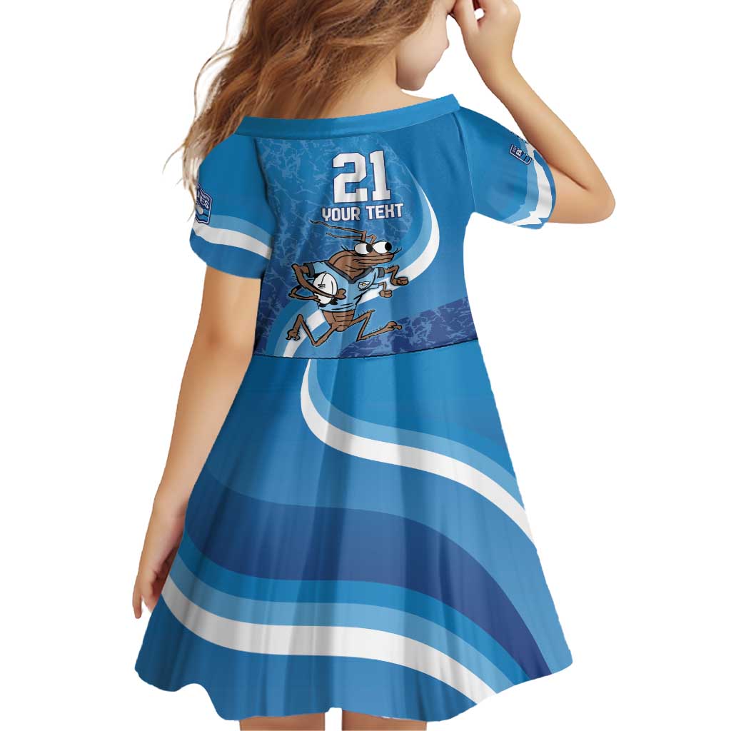 Custom NSW Cockroaches Blues Family Matching Off Shoulder Maxi Dress and Hawaiian Shirt New South Wales Origin No1