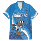 Custom NSW Cockroaches Blues Family Matching Off Shoulder Maxi Dress and Hawaiian Shirt New South Wales Origin No1