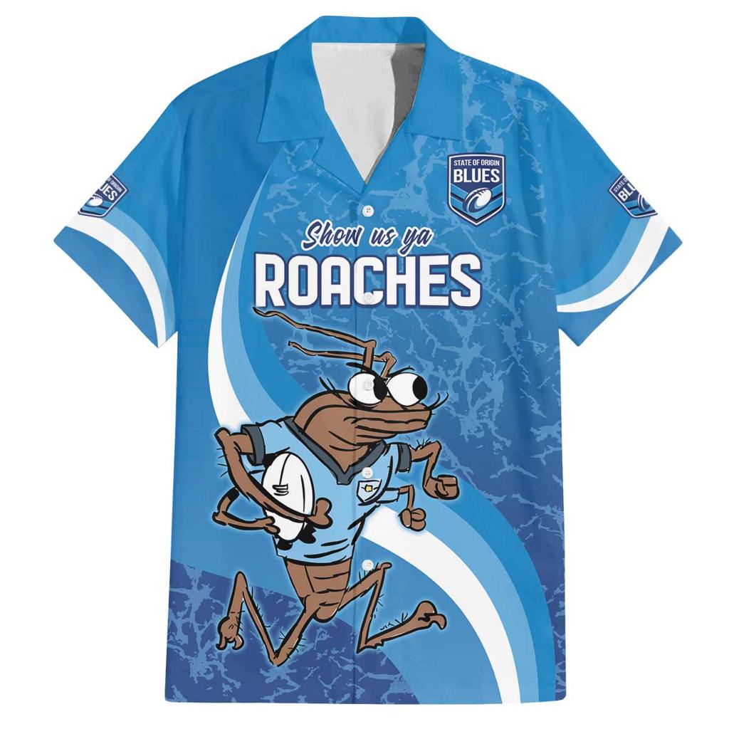 Custom NSW Cockroaches Blues Family Matching Puletasi and Hawaiian Shirt New South Wales Origin No1