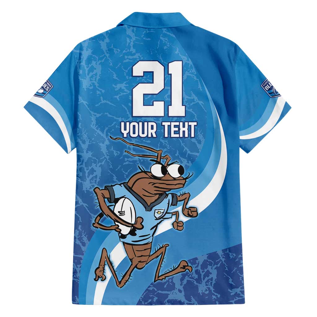 Custom NSW Cockroaches Blues Family Matching Tank Maxi Dress and Hawaiian Shirt New South Wales Origin No1