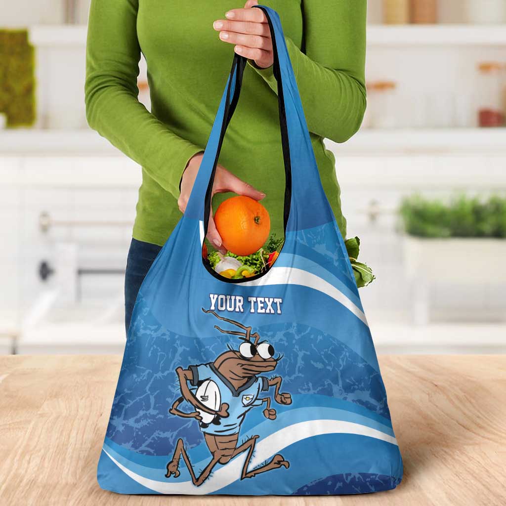 Custom NSW Cockroaches Blues Grocery Bag New South Wales Origin No1