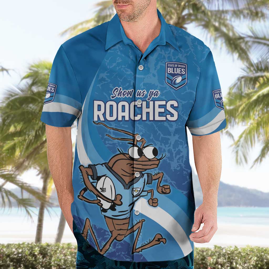 Custom NSW Cockroaches Blues Hawaiian Shirt New South Wales Origin No1