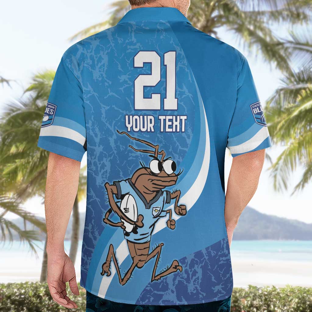 Custom NSW Cockroaches Blues Hawaiian Shirt New South Wales Origin No1
