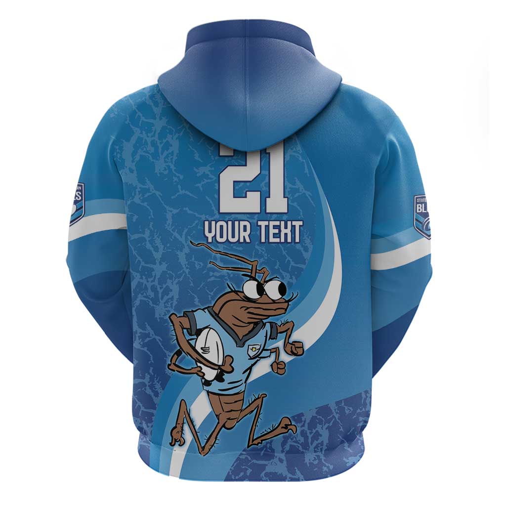 Custom NSW Cockroaches Blues Hoodie New South Wales Origin No1