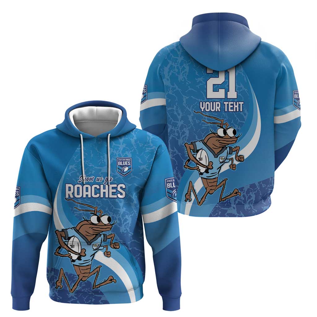 Custom NSW Cockroaches Blues Hoodie New South Wales Origin No1