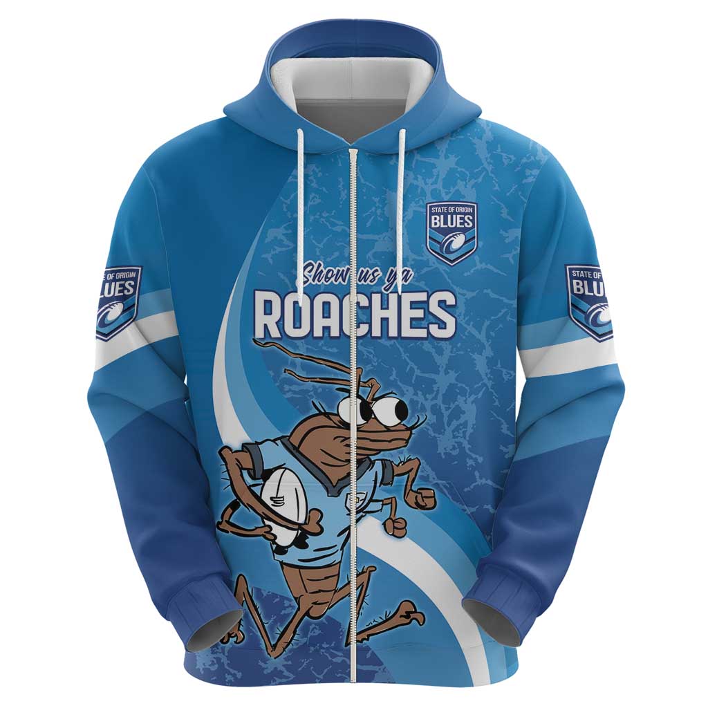 Custom NSW Cockroaches Blues Hoodie New South Wales Origin No1
