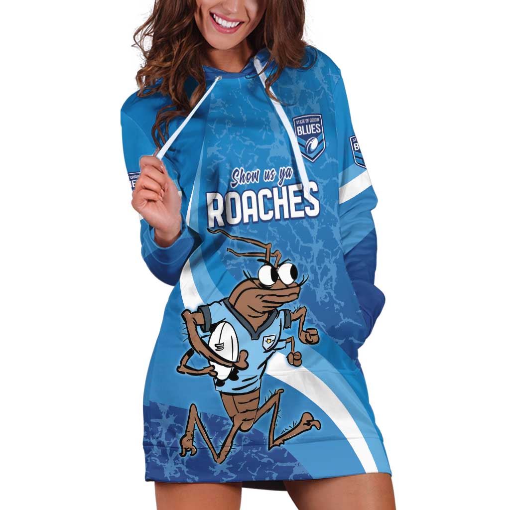Custom NSW Cockroaches Blues Hoodie Dress New South Wales Origin No1