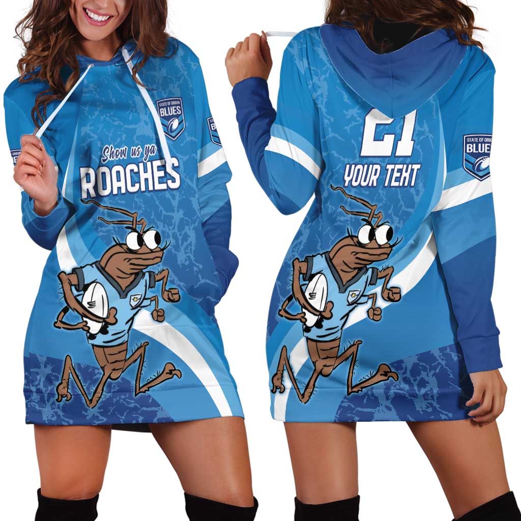 Custom NSW Cockroaches Blues Hoodie Dress New South Wales Origin No1