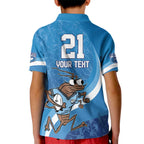 Custom NSW Cockroaches Blues Kid Polo Shirt New South Wales Origin No1