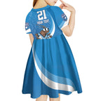 Custom NSW Cockroaches Blues Kid Short Sleeve Dress New South Wales Origin No1