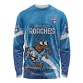 Custom NSW Cockroaches Blues Long Sleeve Shirt New South Wales Origin No1