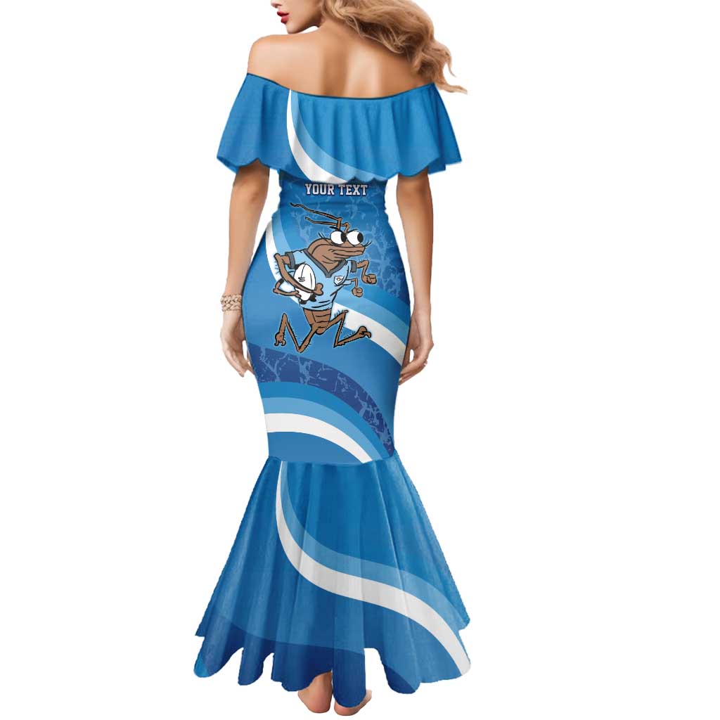 Custom NSW Cockroaches Blues Mermaid Dress New South Wales Origin No1