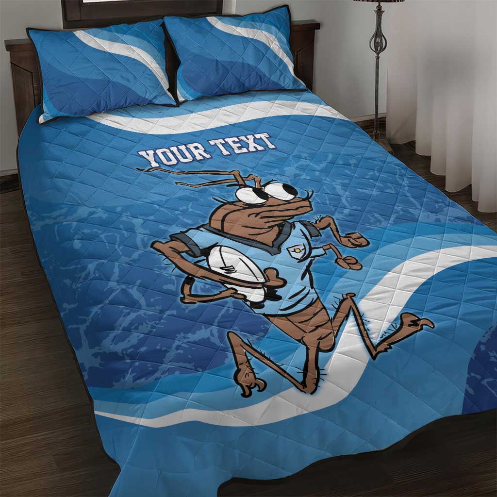 Custom NSW Cockroaches Blues Quilt Bed Set New South Wales Origin No1