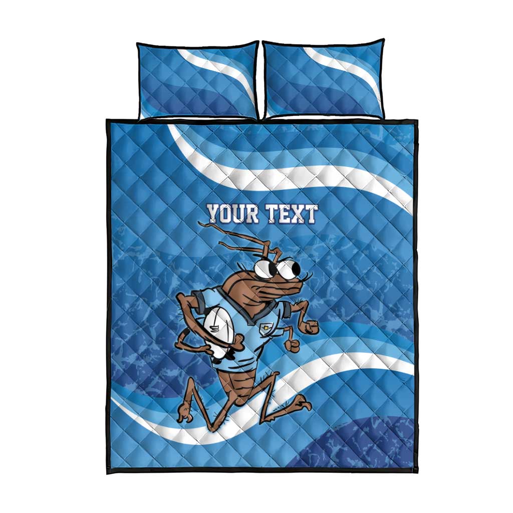Custom NSW Cockroaches Blues Quilt Bed Set New South Wales Origin No1
