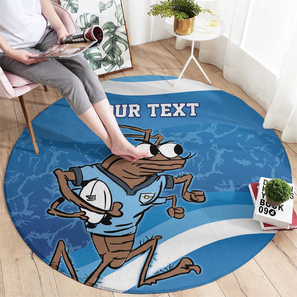 Custom NSW Cockroaches Blues Round Carpet New South Wales Origin No1